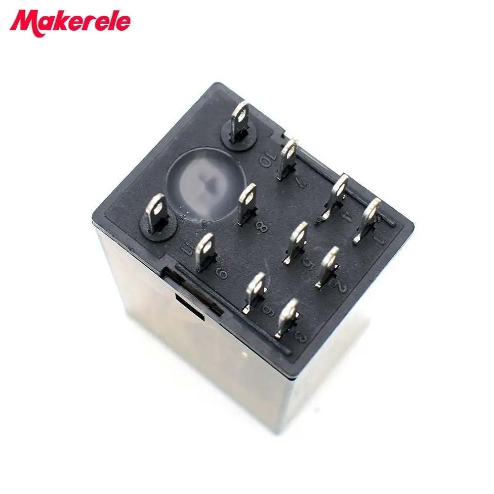 Hot Sale HHC68B-3Z HH53P My3 DC 24v 11 Pin Solid State Relay 220v Ac 5A Mini Electromagnets 3pdt Rele