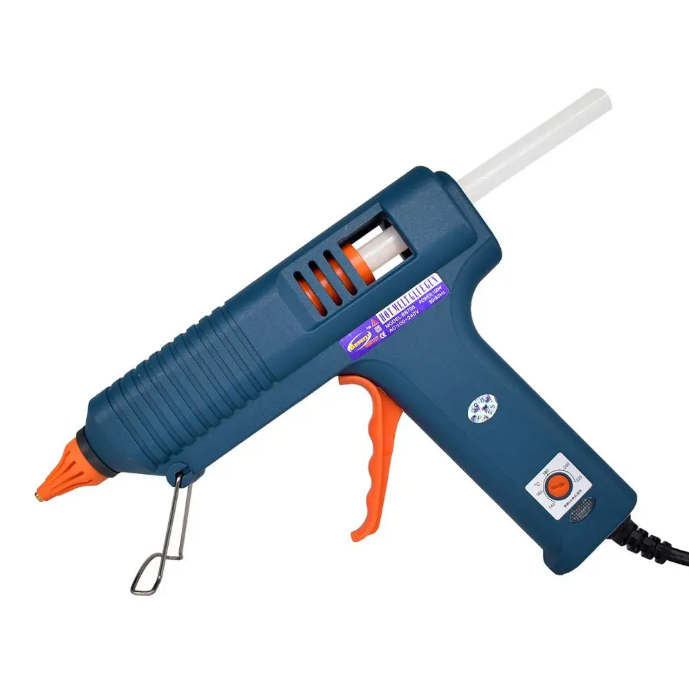 150W Hot Melt Glue Gun with Temperature Control for Home DIY Industrial Manufacture Use 11mm Glue Sticks Pure copper nozzle