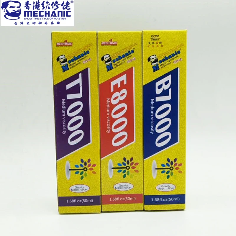 MECHANIC 3Pcs/Sets B7000 T7000 E8000 Industrial Adhesive Jewerly Craft Rhinestone And Phone Frame Fix Screen Glass Glue