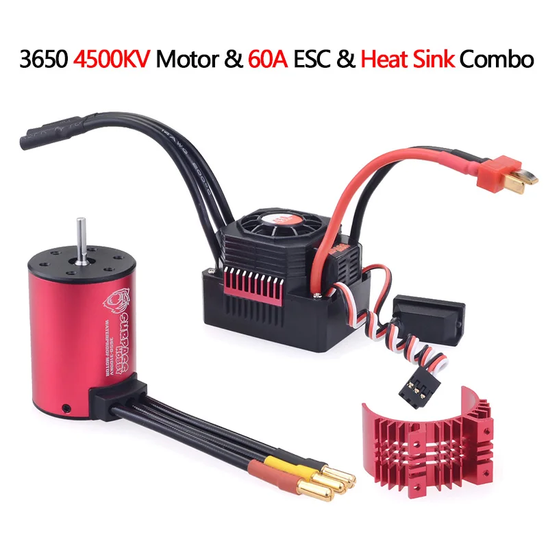 OVERTREFFEN HOBBY Wltoys 144001 124019 104001   RC Auto 3650 3660 F540 3600KV 5200KV 3930KV 4370KV Borstelloze Motor 45A 60A ESC