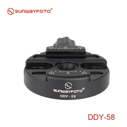 SUNWAYFOTO DDY-58 Tripod Head Quick Release Clamp  for DSLR ad Lever Release Clamp 58mm Diameter