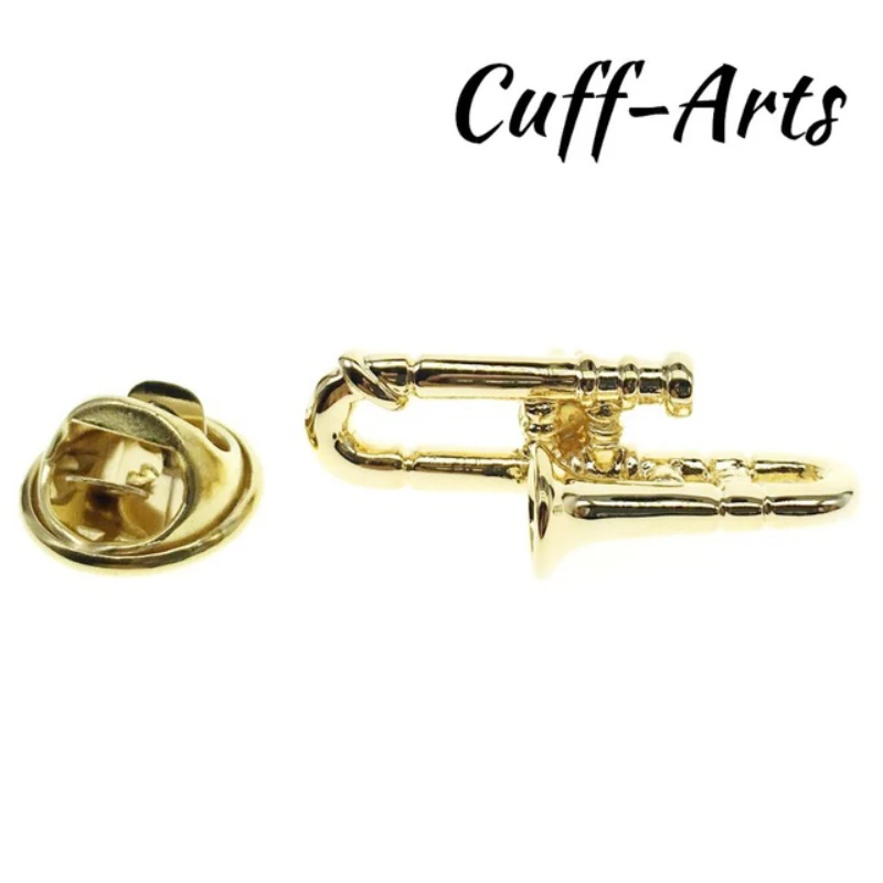 Cuffarts 2018 Fashion Brooch Brass Men Jewelry Trendy Badges Lapel Pin For Men Music Letter Animal High Quality PT002