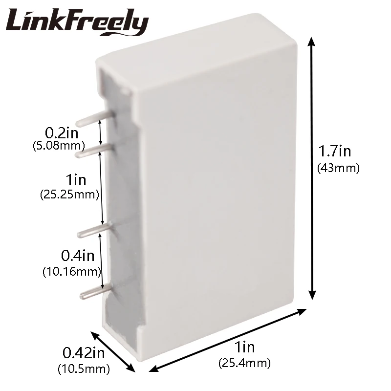 RP1A23D5 1 Phase PCB Solid State Relay 4 Pin DC AC 3V 5V 12V 24V DC Input Output 230VAC 480VAC 3A 5A SSR Relay Switch Module