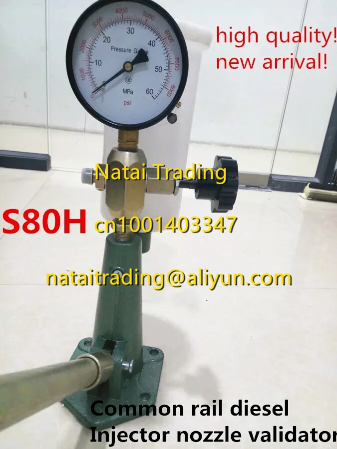 S80h diesel injector nozzle tester made of aluminium with big oil tank