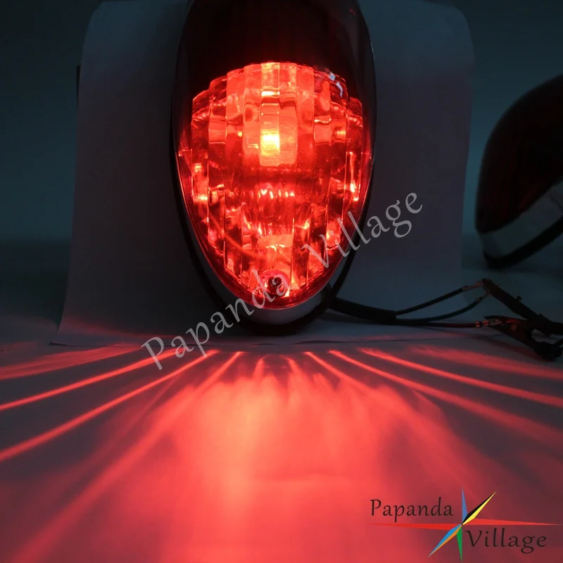 Motorcycle Rear Running Stop Brake Taillight Red Lamp Universal For Honda Shadow VLX400 Magna250 Yamaha Suzuki Kawasaki Chopper