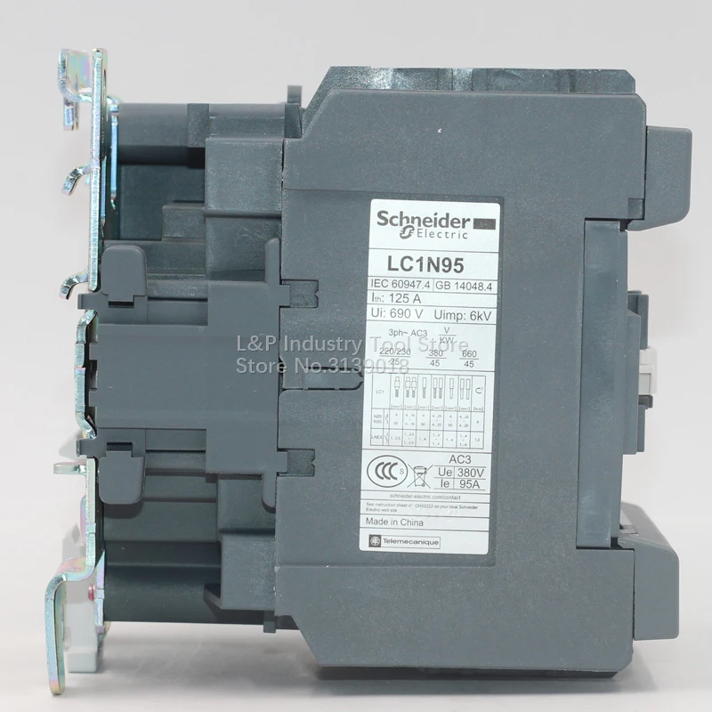 100% Original Schneider 3 Pole LC1-E EasyPact TVS Series LC1E95M5N 95 Amp Smart Magnetic Contactor AC220V LC1N95M5N 45KW 3P 95A