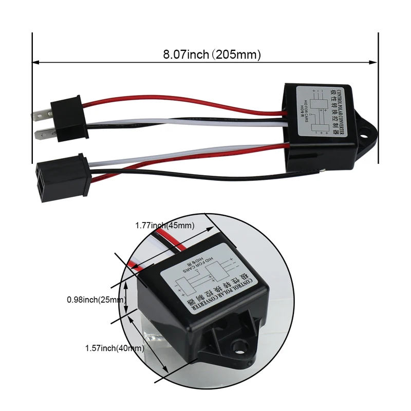 HID converter H4 High-Low switching negative control Auto Headlights Canbus Adaptor for Toyota Suzuki Jimny 2Pcs/pair