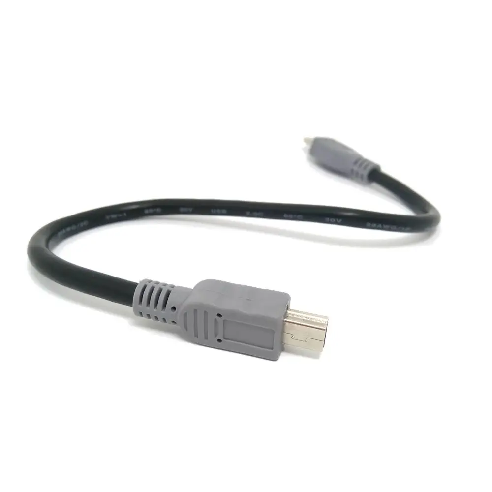 20Cm Micro USB 2.0 Mini USB Ke Jalur Data Publik Jalur Salin Pengisian Konektor Kabel Jalur Kontak OTG untuk Ponsel