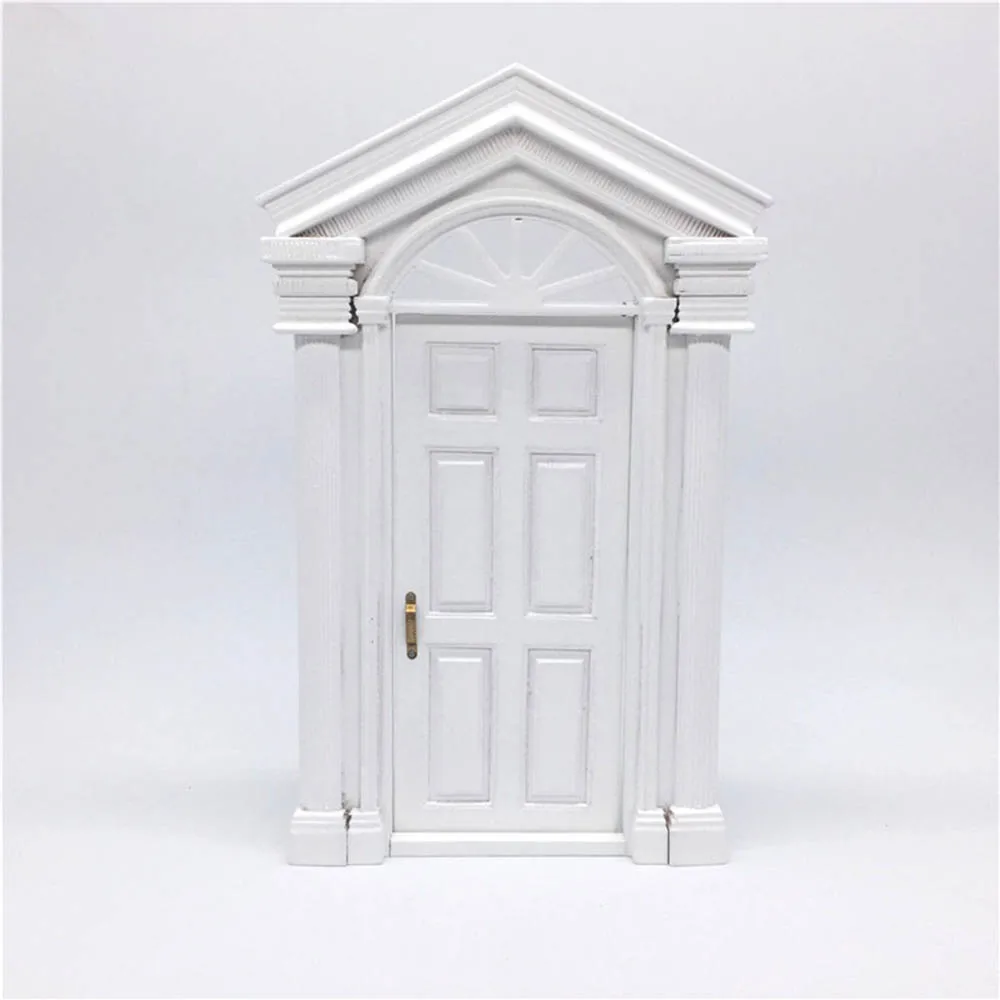 1/12 Dollhouse Miniature Accessori Mini di Legno Bianco 6 Porta di Graticcio di Simulazione Mobili Giocattoli di Modello della Bambola Decorazione