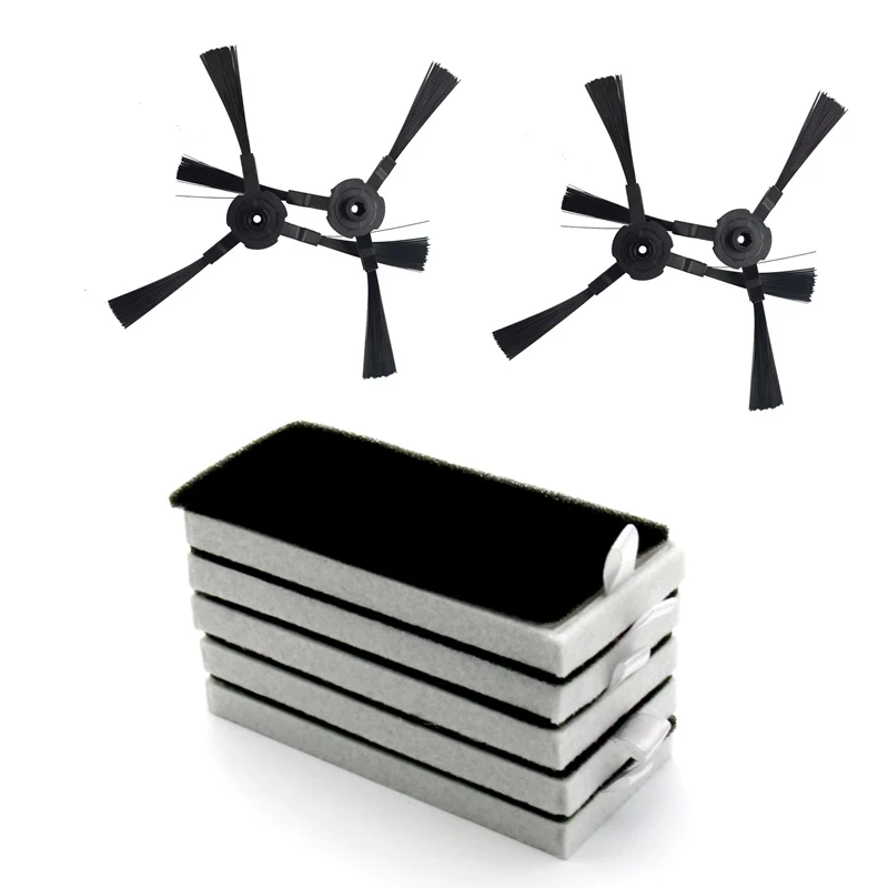 جهاز آلي لتنظيف الأتربة HEPA فلتر فرشاة جانبية استبدال ل iBoto Smart X610G Aqua جهاز آلي لتنظيف الأتربة إكسسوارات قطع غيار