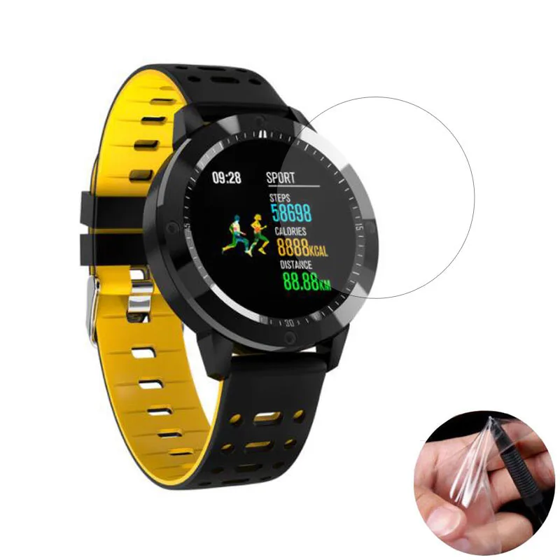 3Pcs Ultra Clear ป้องกันฟิล์มสำหรับ CF58สมาร์ทนาฬิกา Smartwatch จอแสดงผลป้องกันหน้าจอ (ไม่แก้ว)