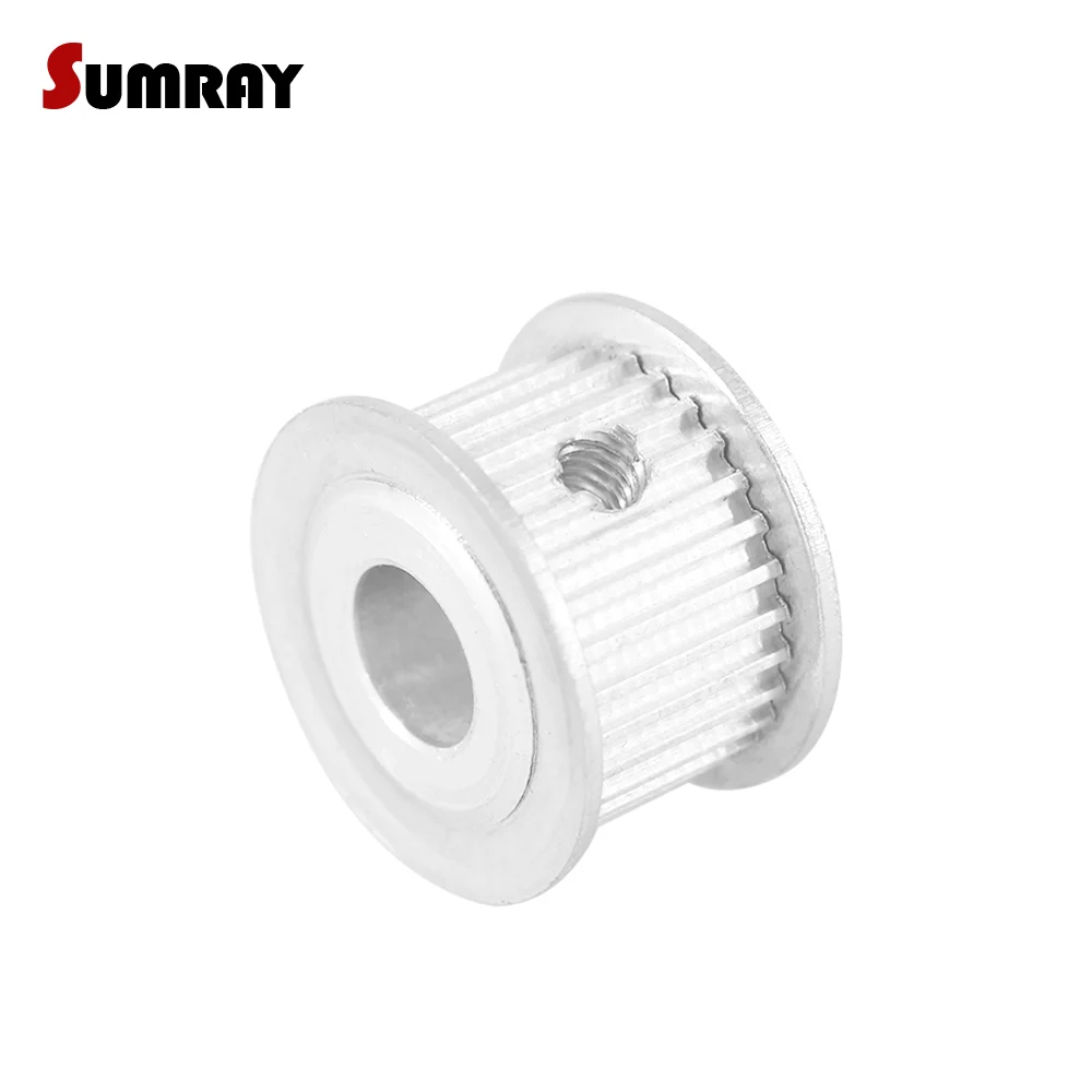 Tooth Belt Pulley HTD3M 30T 6/6.35/8/10/12/14/15mm Inner Bore 11/16mm Width Aluminium Alloy Pulley Wheel for 3D Printer