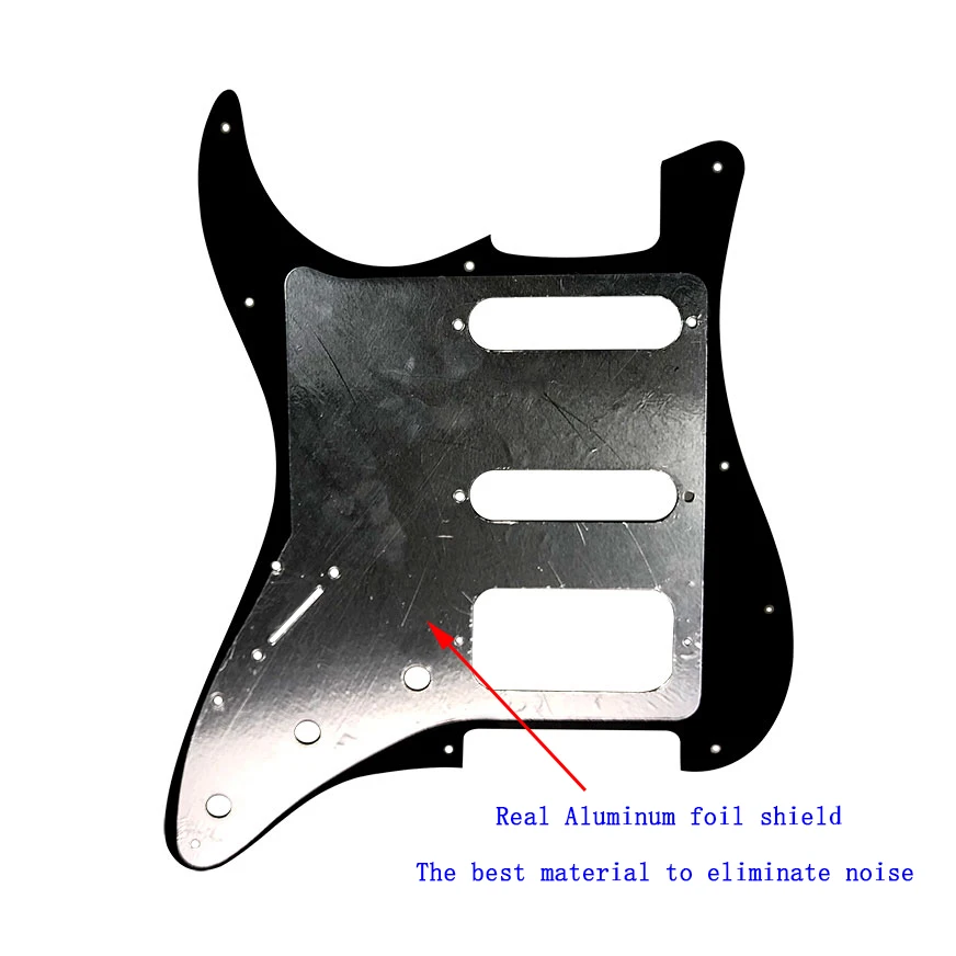 Feiman guitarra acessórios 11 parafuso buraco pickguard para fender streua/mexicano padrão st hss guitarra placa de risco