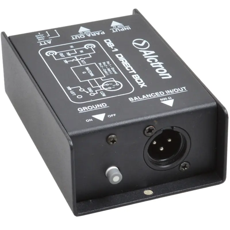 Alctron DB-1 DI Direct Box New Arrive, Passive DI Direct Box - 1 Channel Professional DI Boxes