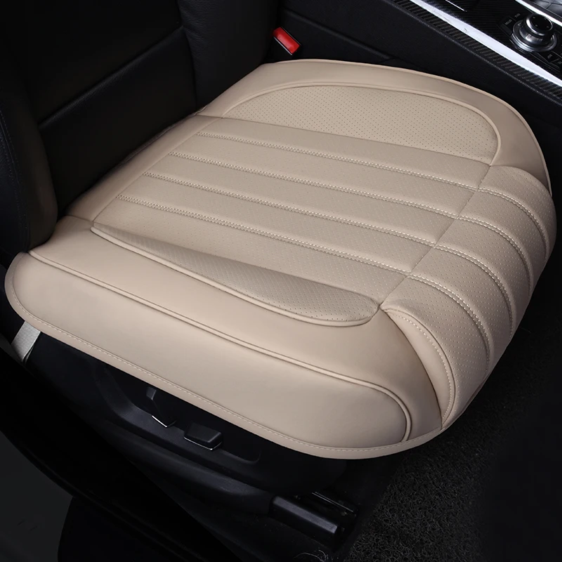 2018 new car cushions for four seasons with three pieces of backless skid front row single seat leather backseat cushion single