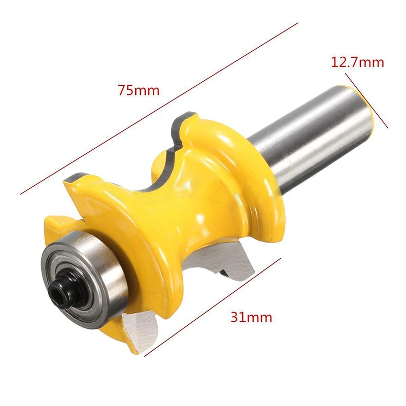 New 1/2\'\' Shank Bullnose Bead Column Face Molding Router Bit For Woodworking Tools