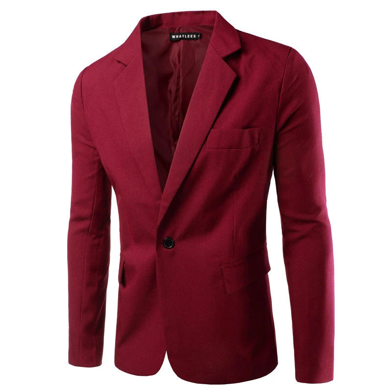 New business casual Suit Jacket Mens slim fit fashion cotton blazers Mens top coat Wedding dance clothes men high-grade blazer