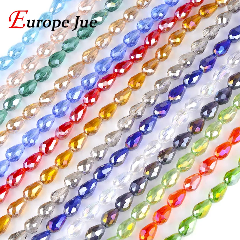 

4x6mm 6x8mm 8x11mm 10x15mm Water droplet pear shape glass beads Austrian crystals Teardrop crystal bead Fit jewelry Diy making