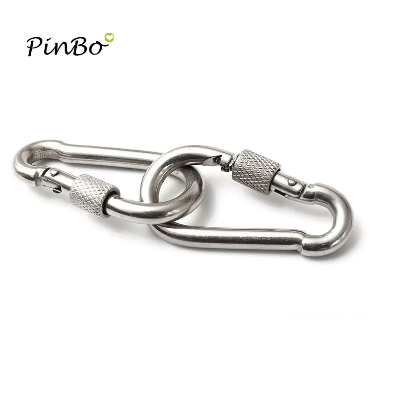 10 cái 304 thép Không gỉ Dây dia 7 mét Snap ONE M7 Hook Với Trục Vít khóa An Toàn-Chọn