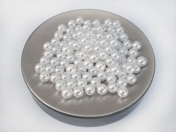 8000pcs Loose Round Plastic Faux Pearl beads, WHITE or ivory cream Color 4mm-6mm mix sizes