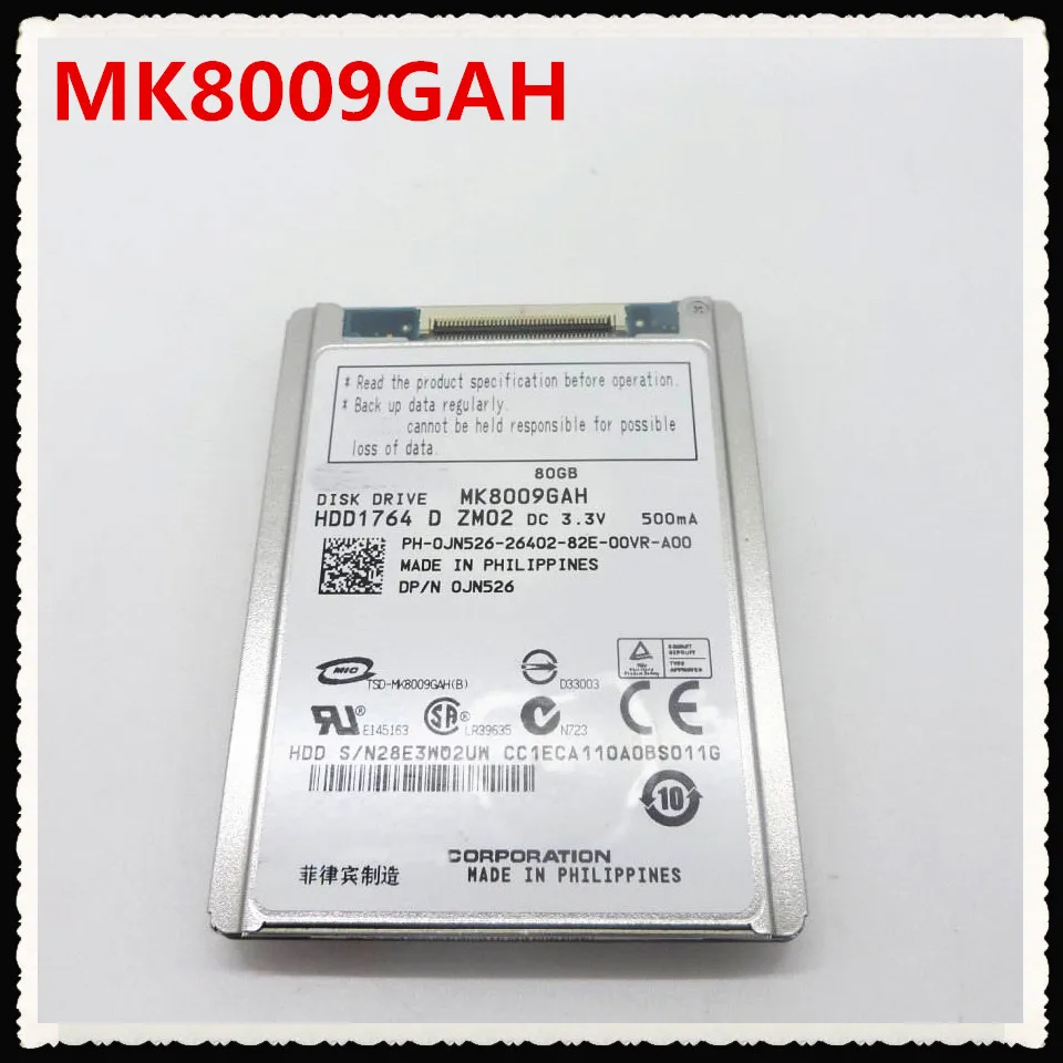 

NEW 1.8" HDD CE/ZIF 80GB MK8009GAH HARD DISK DRIVE FOR d430 D420 xt1 2510P 2710P NC2400 sr68e REPLACE mk1214gah mk6008gah