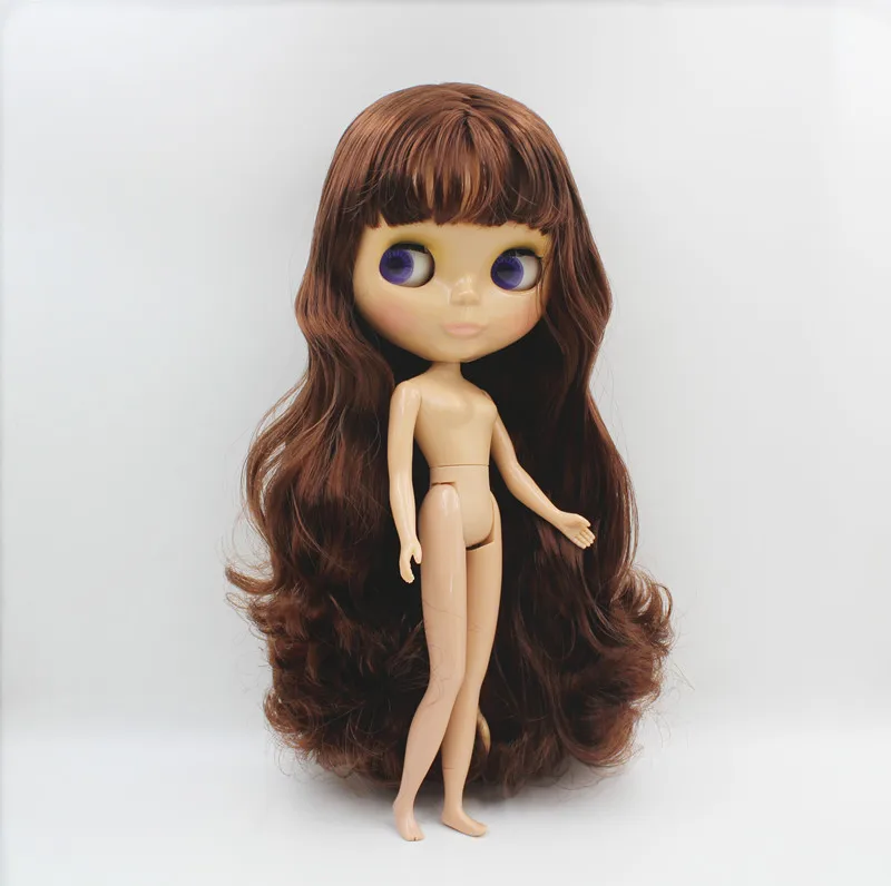 Blygirl,Blyth doll,Brown bangs, regular body, 7 joint dolls,Tan skin,DIY dolls, can be replaced with multi-joint body