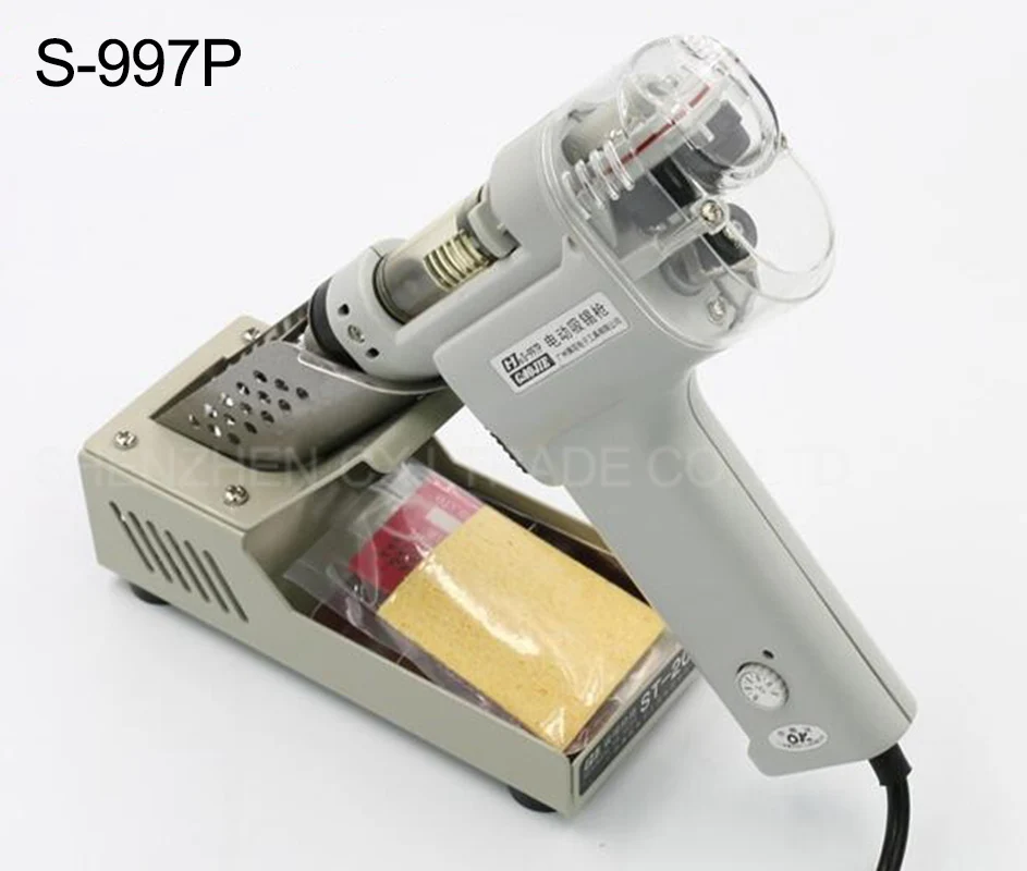 110/220V 100W S-997P Electric Single Air Pump Vacuum Pump Solder Sucker Desoldering Gun Soldering Iron