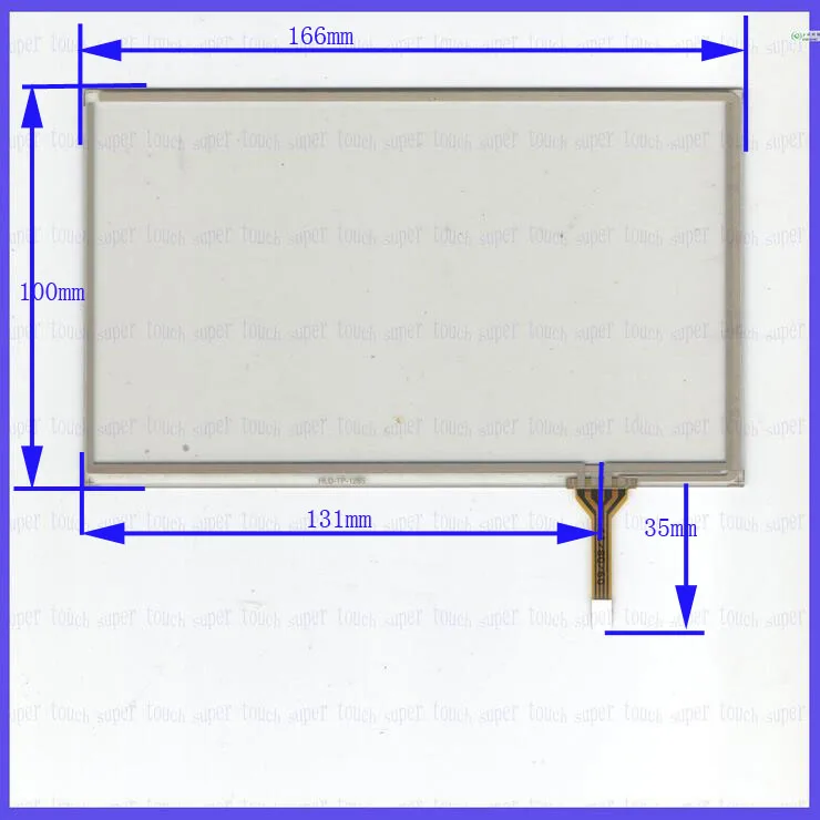 

ZYS for HLD-TP-1285 touchglass 4lines resistance screen this is compatible Touchsensor 165*100MM