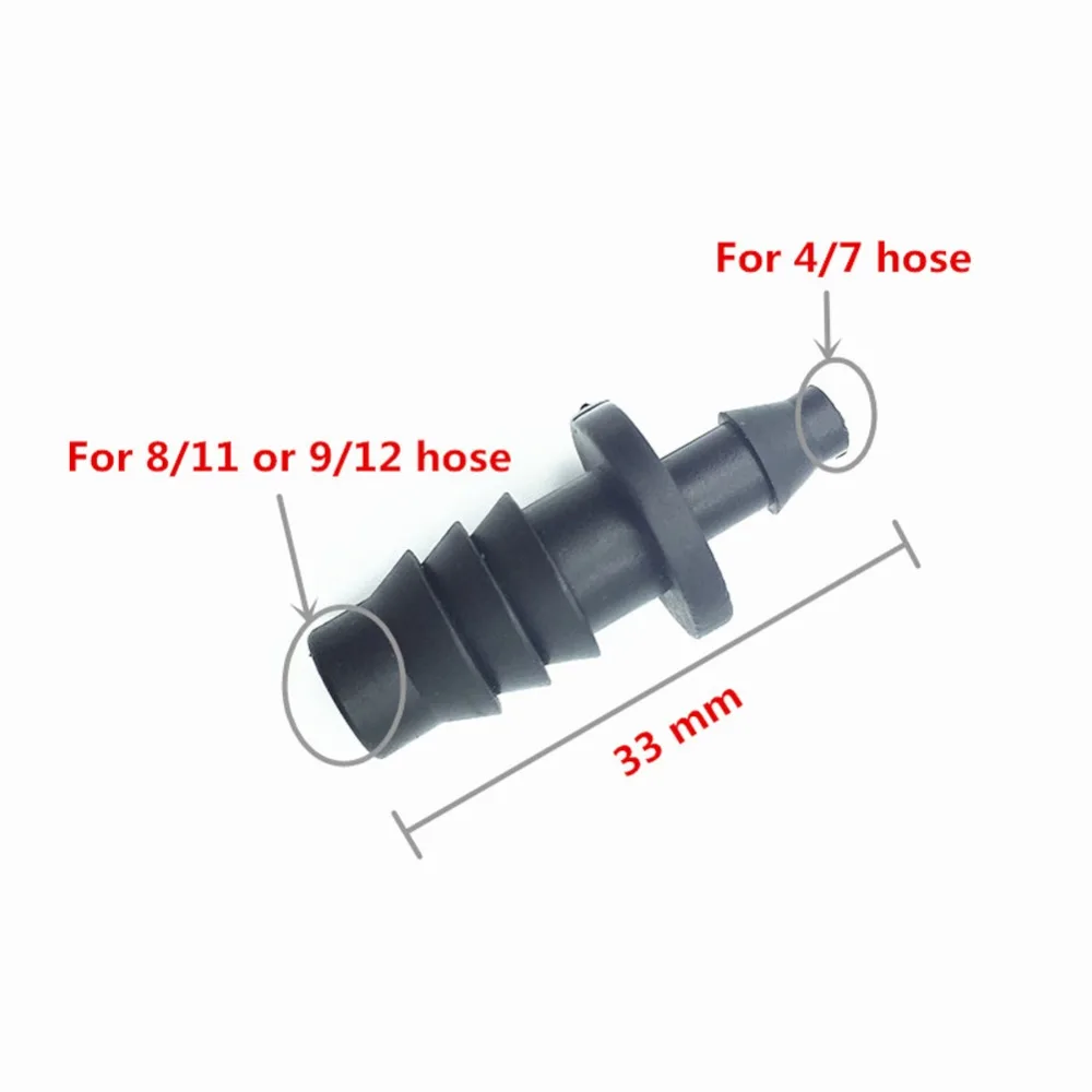 15 sztuk 4/7mm do 8/11 złącze do konwersji węża kapilara redukująca złącza wody kolczasto-nawadniania kropelkowego ogrodowa