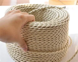 2m/lot Color Twisted Wire Twisted Cable Retro Braided Electrical Wire Fabric Wire DIY wire vintage lamp cord cable electrico