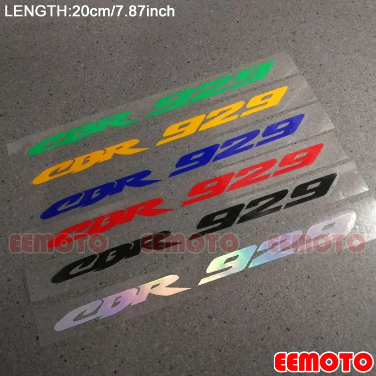 Motorcycle wheels helmet Body Shell Tank Pad Motorbike Fairing Reflective Decals Stickers logo label for HONDA CBR929 CBR 929