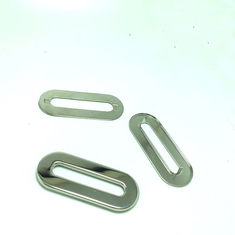 2 Inch Oval Grommets Eyelets,  Metal Handles Nickel Finish