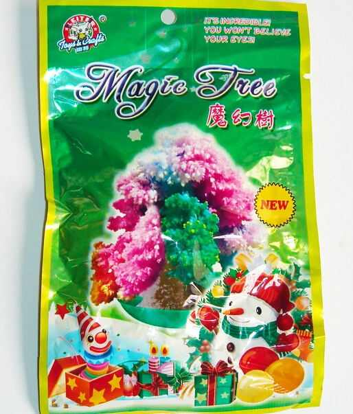 50PCS Neu 2020 65mm H Multicolor DIY Papier Wächst Magie Baum Mini Magisch Weihnachten Bäume Kinder Wissenschaft Spielzeug neuheiten Lustige