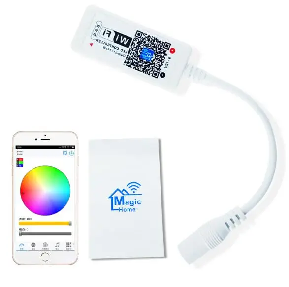 2pcs/lot DC 12V 24V RGB WIFI Controler LED Intelligent WIFI Controller For LED Strip RGB Lighting