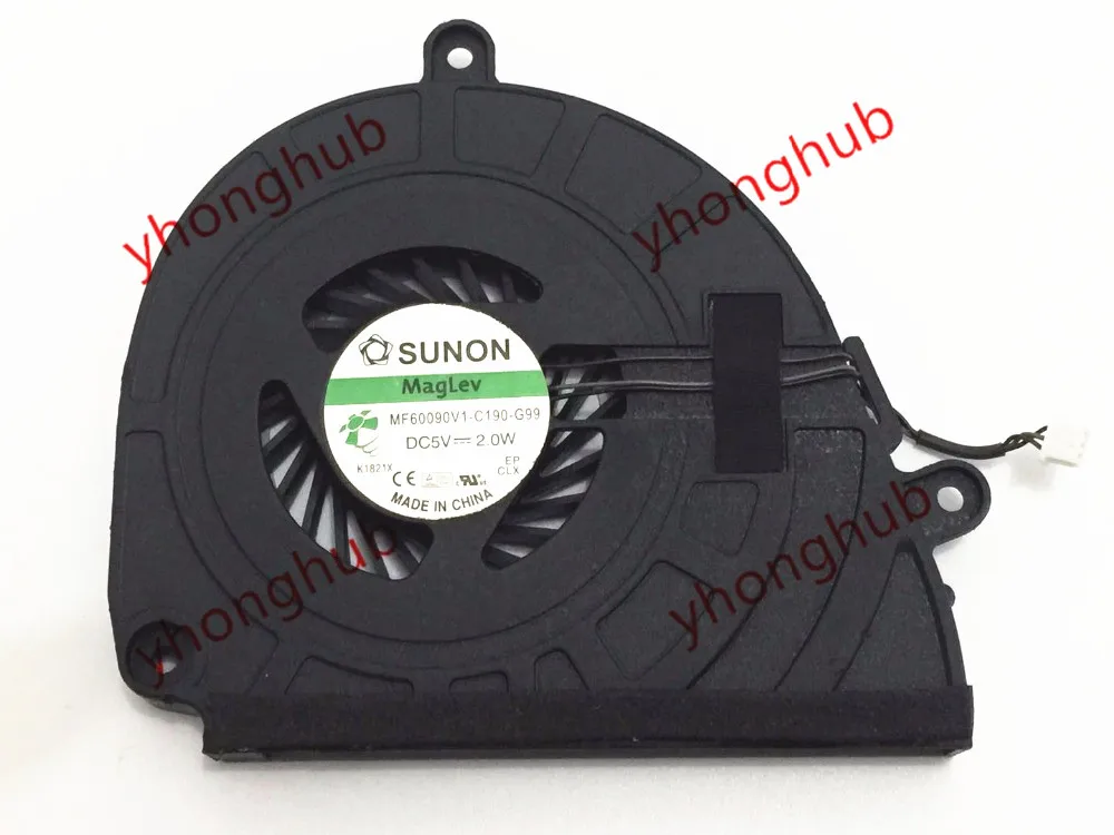 Sunon MF60090V1-C190-G99 NV57H43U DC280009KS0 3-Wire DC 5V 2.0W Server Cooling Fan