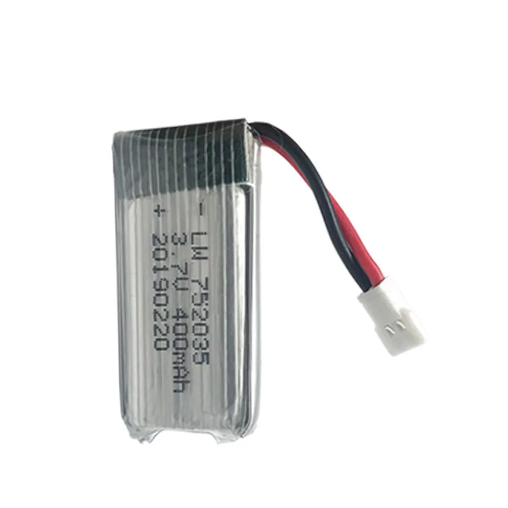 3.7V 400mah 30c Lipo Battery For H107 H31 KY101 E33C E33 U816A V252 H6C 25C RC Quadcopter 752035 30C Lipo Battery 3.7V 10pcs/lot