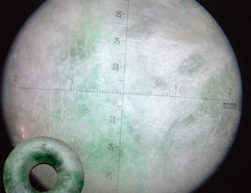 50X LED Illuminated Magnifier Pocket Microscope Loupe Emerald Jade Identification with Lamps Measuring Scale Graticule 0.05mm