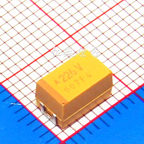 

Chip tantalum capacitors 226T 22UF 50V E type 7343H 2917 10% yellow polar gall capacitors