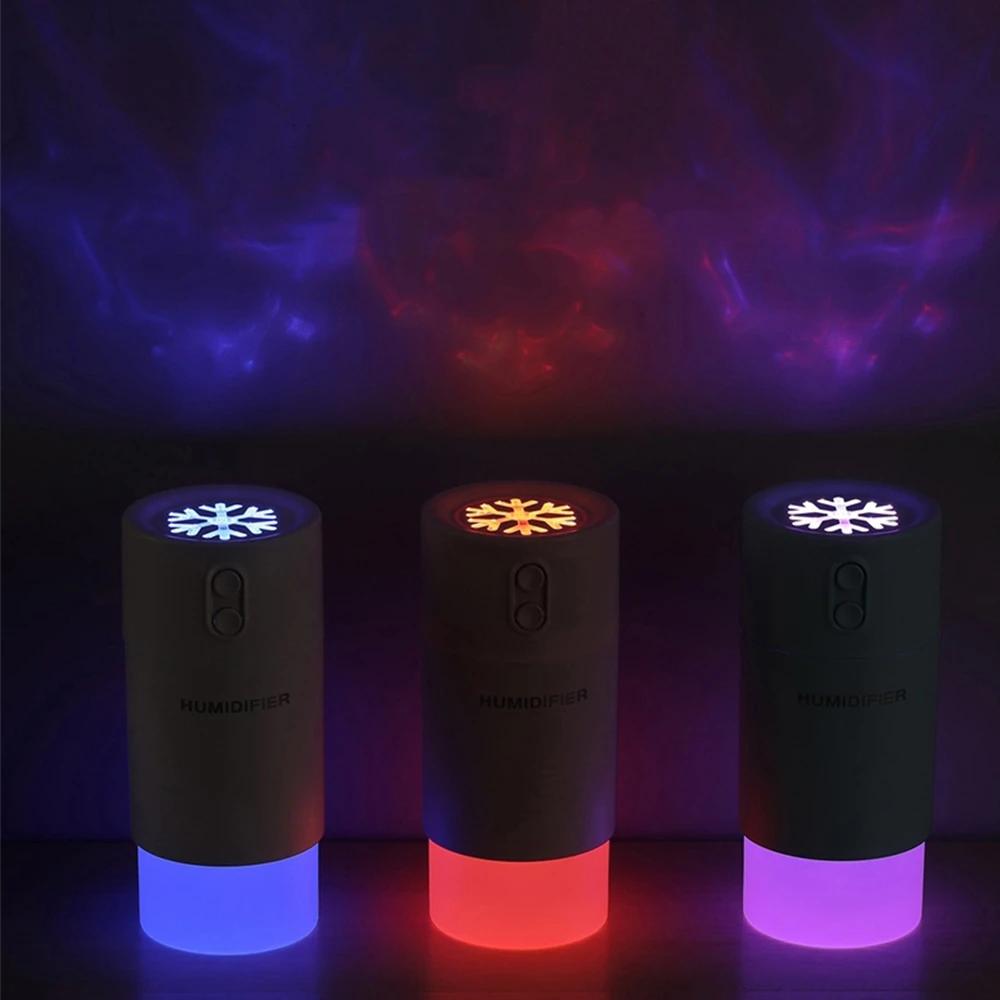 Mini umidificador de ar difusor de óleo essencial com usb led luz e mini ventilador névoa criador fogger carro elétrico aroma difusor usb