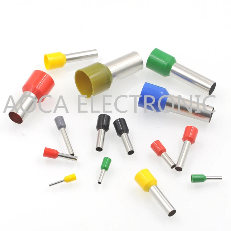 E50-20 1AWG Tube insutated cord end terminals Electrical crimp terminal block wire connector E25-16 cable ferrules 4AWG 25mm2