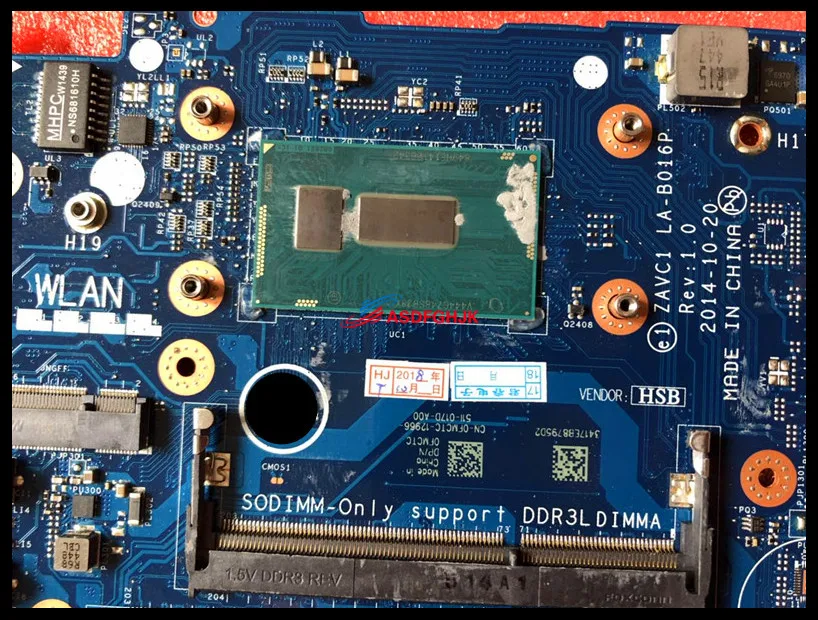 Original LA-B016P FOR DELL Inspiron 15 5548 5547 motherboard WITH SR23Y CPU  Test OK