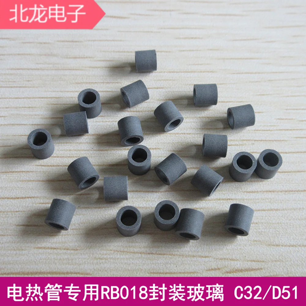 Tubo di riscaldamento elettrico speciale RB018 pacchetto ad alta temperatura del vetro resistente vetro di imballaggio C32/D51 diametro 6mm nero