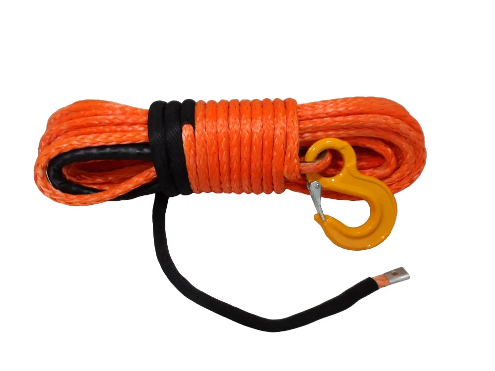 

10mm*30m Orange Synthetic Winch Rope,ATV Winch Cable,Rope for ATV Winch,Tow Rope Car for Winch Accessaries