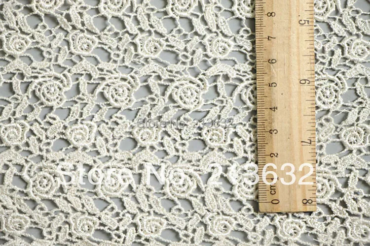 POs89-05 textile water soluble cotton embroidery cotton fabric punch embroidery cloth processing computer embroidery cloth yarn