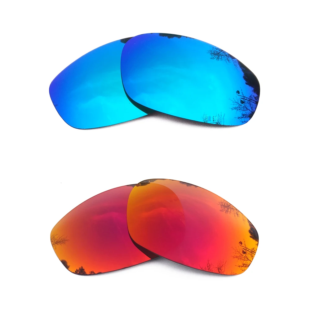 

Ice Blue Mirrored & Midnight Sun Mirrored Polarized Replacement Lenses for Split Jacket Frame 100% UVA & UVB