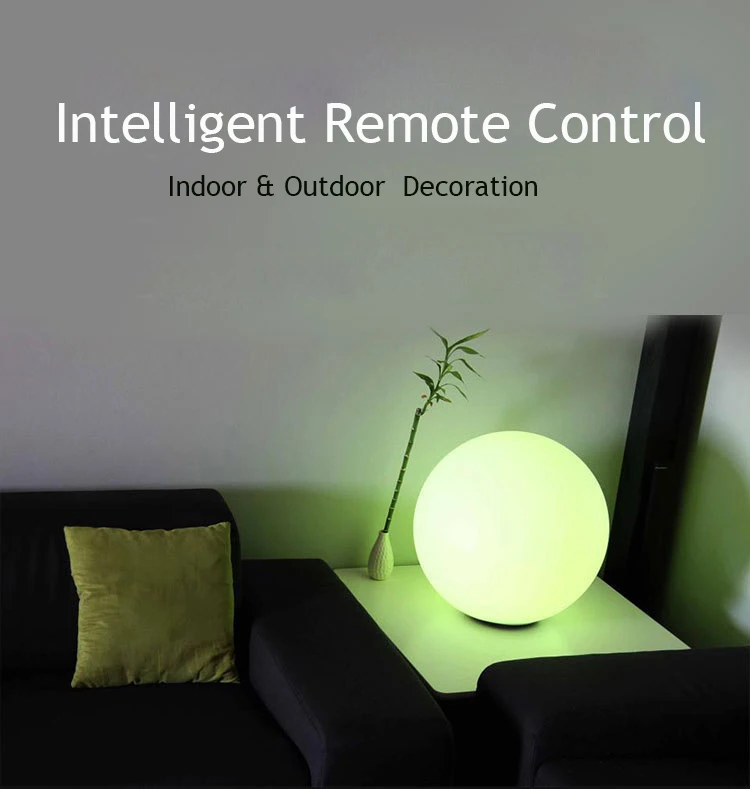 Rechargeable Remote Control LED Ball Night Lights Indoor Home Table Lamp Garden Lawn Wedding Party KTV Bar New Year Decoration
