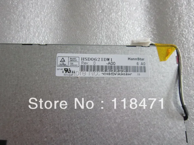 6.2 inch LCD Panel  HSD062IDW1 800 RGB*4800 WVGA Original A+ Grade 6 months warranty