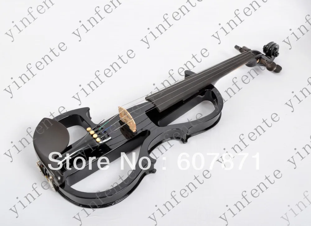 New black  4/4 Electric violin silent wonderful tone Any color