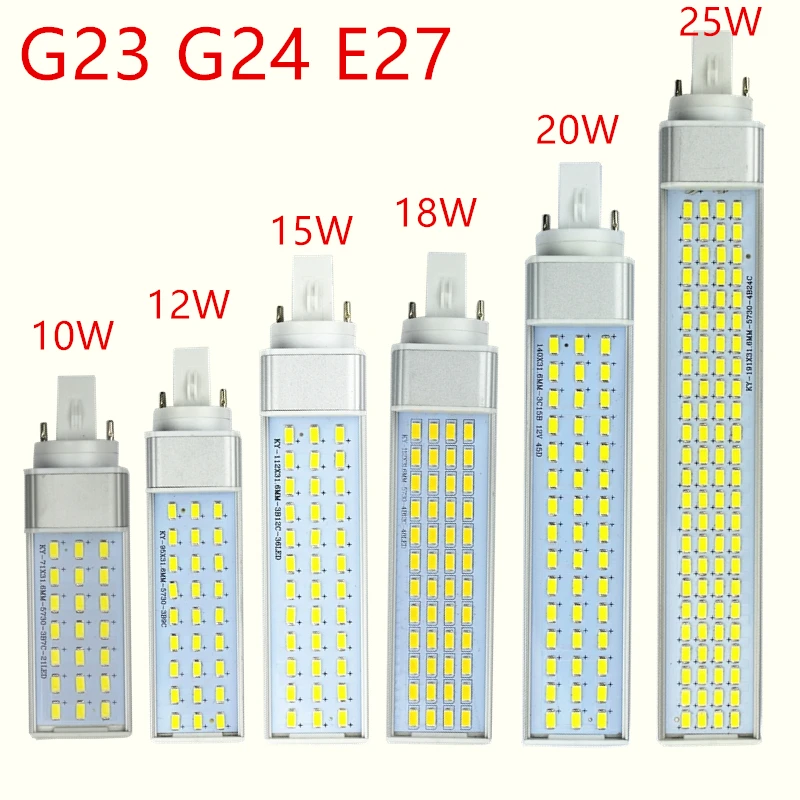 lampada led 10w 12w 15w 18w 20w 25w holofotes 180 graus luz de plugue horizontal 5730 de luz branco quente branco frio g23 g244 e27 01