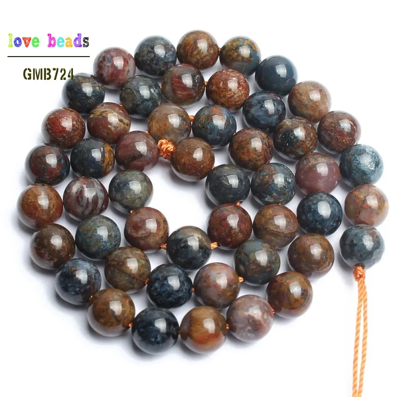 Natural Stone Beads Pietersite Stone Round Loose Beads for Jewelry Making 15inche/strand Diy Bracelet Necklace